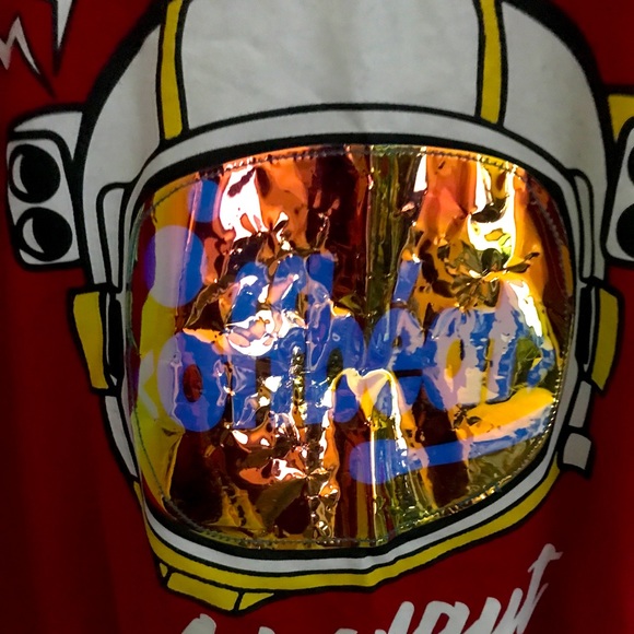 Red Offbeat brand astronaut tee - Picture 2 of 2